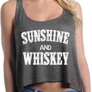 Sunshine and Whiskey Tank Top. Drinking Tank Top. Country Music Concert Top. M